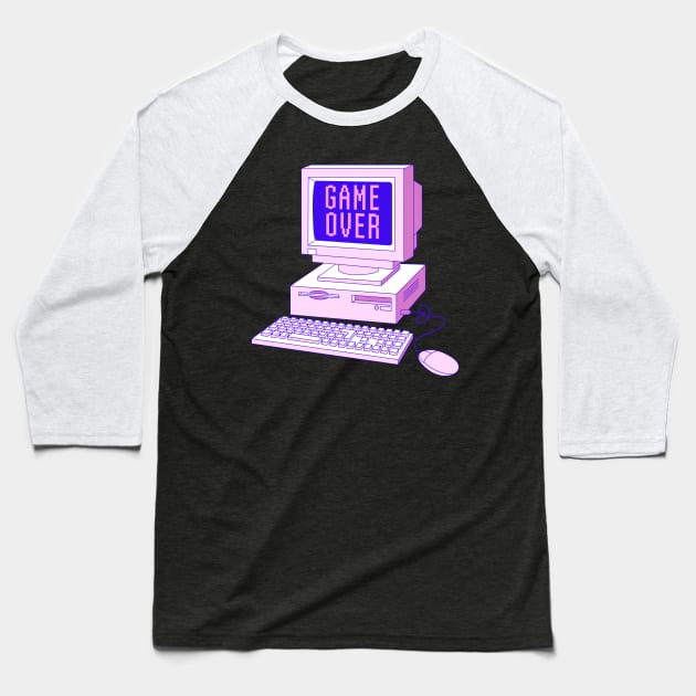 Game Over Baseball T-Shirt by machmigo